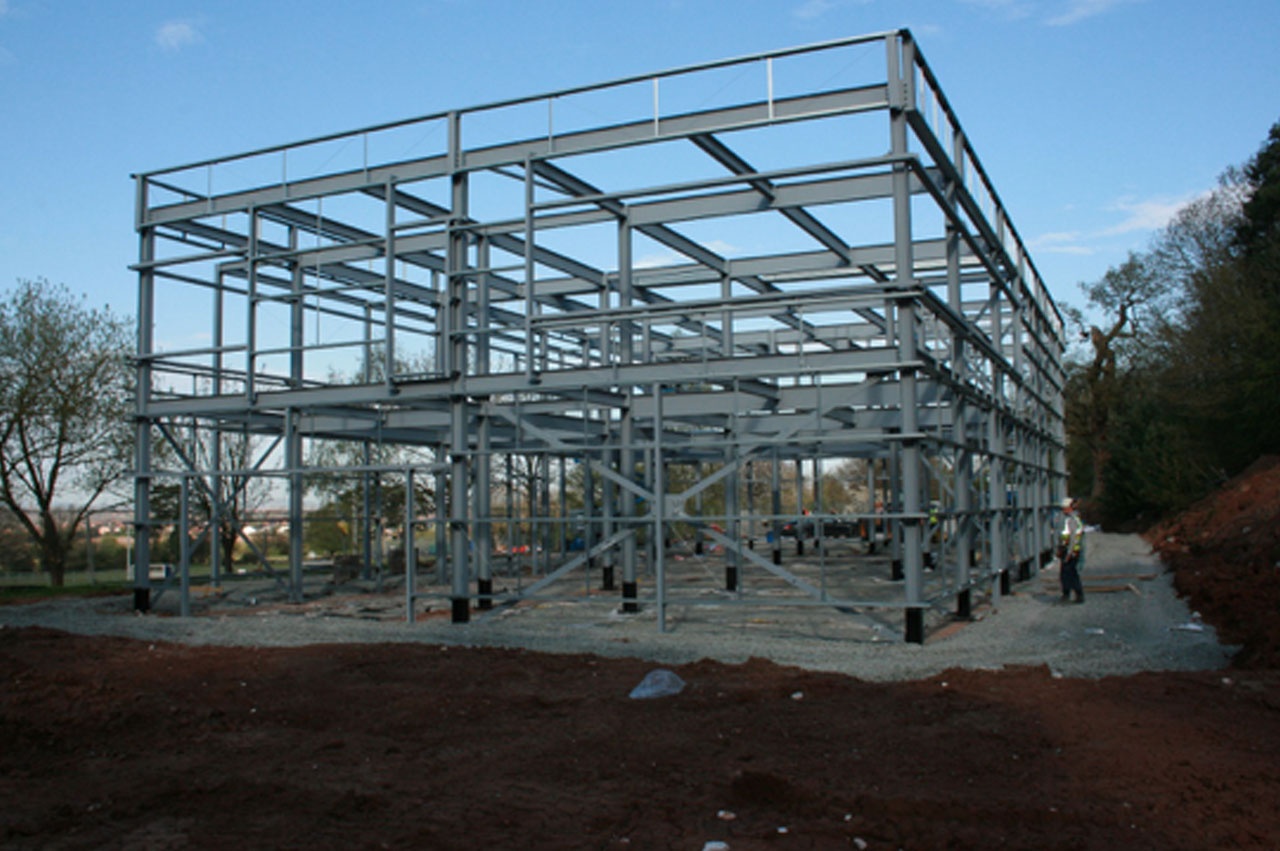 Final checks to the steel frame being undertaken prior to client handover.